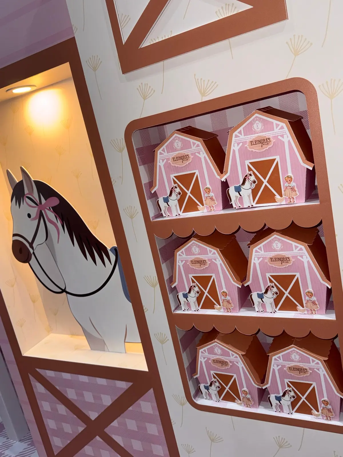 Favor boxes western en exhibición temática