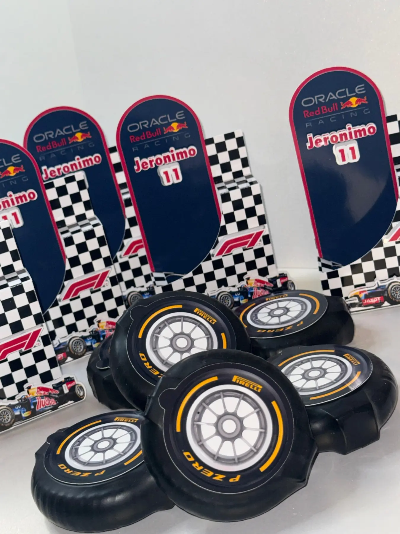 Detalles personalizados para fiesta de carreras